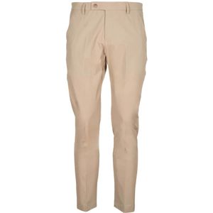 Entre amis, Beige Stretch Nylon Shorts met Amerikaanse zakken Beige, Heren, Maat:W31