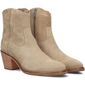 Shabbies, Schoenen, Dames, Beige, 36 EU, Suède, Beige Suède Enkellaarzen Joolz Ankie