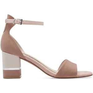 Marco Tozzi, Schoenen, Dames, Beige, 37 EU, Beige Platte Sandalen voor Vrouwen