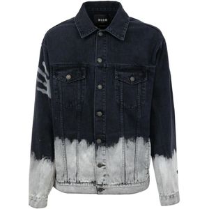 Msgm, Jassen, Heren, Zwart, M, Denim, Denim jas miinto-dc 590a 379e 91dc 874d 5e