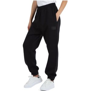 Replay, Broeken, Dames, Zwart, S, Katoen, Sportieve katoenen sweatpants met elastische taille