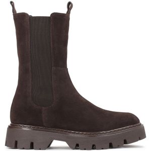 Kazar, Schoenen, Dames, Bruin, 37 EU, Suède, Stijlvolle Chelsea Boots in lichtbruin