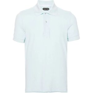 Tom Ford, Tops, Heren, Blauw, 3Xl, Katoen, Polo Shirts