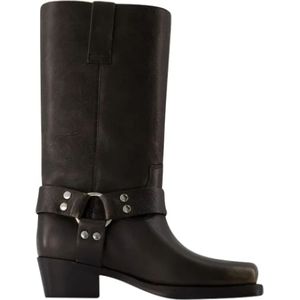 Paris Texas, Schoenen, Dames, Zwart, 39 EU, Leer, Leather boots