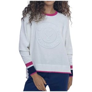 Lola Casademunt, Sweatshirts & Hoodies, Dames, Wit, S, Witte Textiel Dames Jersey Top