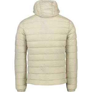 Superdry, Jassen, Heren, Beige, L, Polyester, Beige Winterjas met Rits