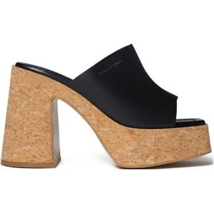 Stella McCartney, Zwarte Muiltjes Zwart, Dames, Maat:39 EU