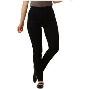 Drykorn, Broeken, Dames, Zwart, W26 L34, Katoen, Zwarte Chino Broek voor Vrouwen