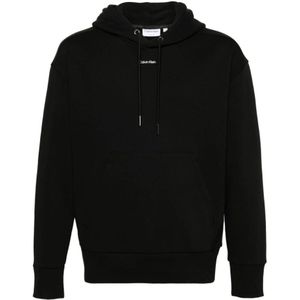 Calvin Klein, Sweatshirts & Hoodies, Heren, Zwart, XL, Katoen, Hoodies
