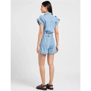 Suncoo, Jumpsuits & Playsuits, Dames, Blauw, L, Katoen, Playsuits