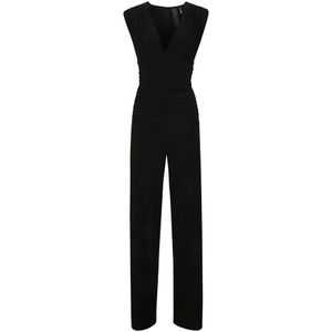 Norma Kamali, Jumpsuits Zwart, Dames, Maat:S