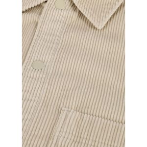 Calvin Klein, Jassen, Heren, Beige, L, Beige Corduroy Overshirt Casual Stijl