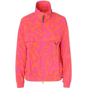 Adidas by Stella McCartney, Jassen, Dames, Veelkleurig, S, Oranje Geweven TT P