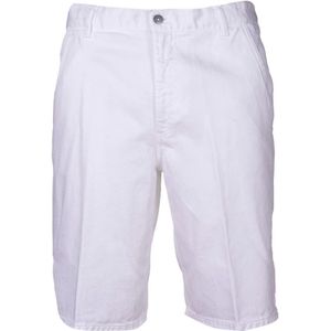 Dondup, Korte broeken, Heren, Wit, W35, Heren Bermuda Shorts, Regular Fit, Lage Taille