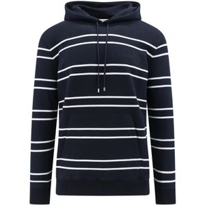 Saint Laurent, Sweatshirts & Hoodies, Heren, Zwart, XL, Katoen, Zwarte hoodie met kangoeroezak