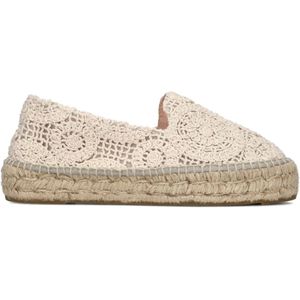 Manebí, Schoenen, Dames, Beige, 37 EU, Gehaakte Espadrilles voor Dames