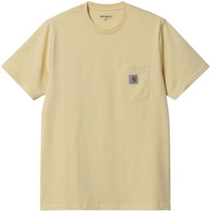 Carhartt Wip, Tops, Heren, Geel, M, Katoen, Zak T-Shirt, 100% Katoen, Regular Fit