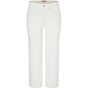 Mac, Dames Rich Culotte 7/8 Lengte Jeans Wit, Dames, Maat:S