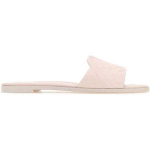 Alexander McQueen, Schoenen, Dames, Roze, 39 EU, Pastelroze Leren Pantoffels