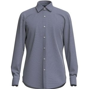 Hugo Boss, Blauwe Overhemden voor Heren Blauw, Heren, Maat:XL