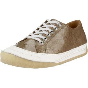 Clarks, Schoenen, Dames, Beige, 39 EU, Metallic Leren Street Chic Sneaker