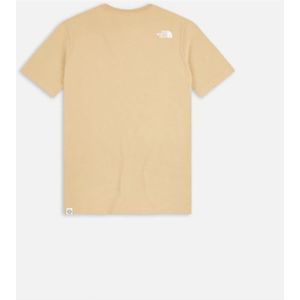 The North Face, Stijlvolle T-Shirt en Polo Beige, Heren, Maat:S