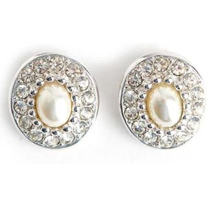 Dior Vintage, Pre-owned Metal earrings Grijs, Dames, Maat:ONE Size