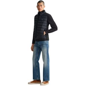 Gant, Mouwloos Vest - Blijf Warm en Stijlvol Zwart, Heren, Maat:M