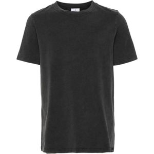 Courrèges, Tops, Heren, Grijs, S, Katoen, Grijze Katoenen T-shirt met Geborduurd Logo