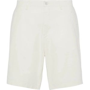 Boggi Milano, Katoenen linnen Bermuda shorts Wit, Heren, Maat:W33