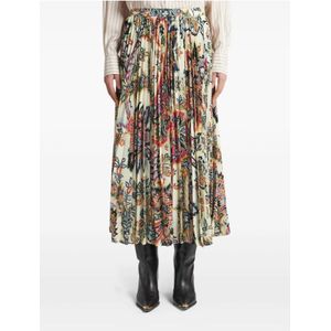 Etro, Rokken, Dames, Veelkleurig, M, Paisley Print Geplooide Rok