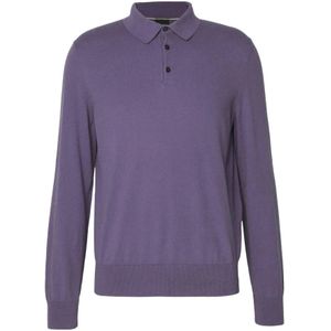 Hugo Boss, Tops, Heren, Paars, 2Xl, Gemello-P Polo Kraag Trui