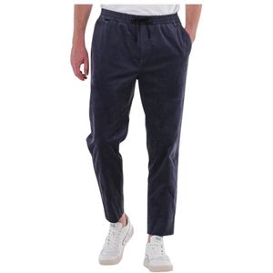 Scotch & Soda, Broeken, Heren, Grijs, XL, Corduroy Jogger Regular Tapered-fit Broek