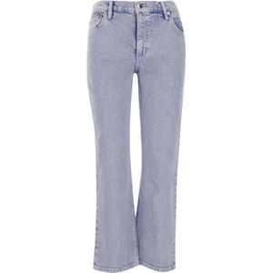 Tory Burch, Jeans, Dames, Blauw, W29, Katoen, Stretch katoen denim jeans gemaakt in Italië