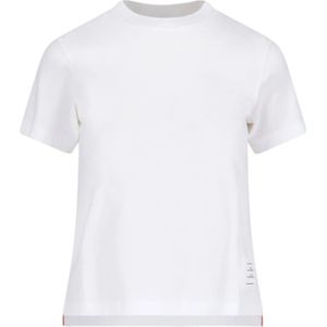 Thom Browne, Tops, Dames, Wit, 3Xs, T-Shirts