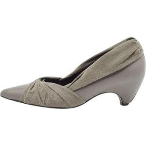 Stella McCartney Pre-owned, Pre-owned, Dames, Grijs, 36 EU, Pre-owned Fabric heels
