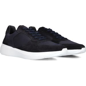 Nubikk, Schoenen, Heren, Blauw, 41 EU, Leer, Rocky Road Wave Blauwe Sneakers