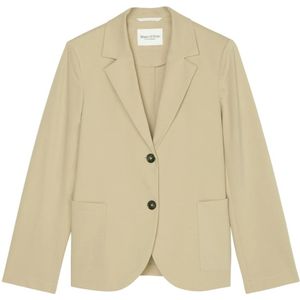 Marc O'Polo, Gewone jersey blazer Beige, Dames, Maat:2XL