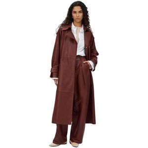 IVY Oak, Klieke Lilith Trenchcoat Rood, Dames, Maat:XL