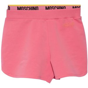 Moschino, Korte broeken, Dames, Roze, S, Katoen, Katoenen shorts