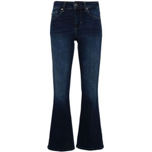 Liu Jo, Jeans, Dames, Blauw, W28, Katoen, Blauwe Flared Jeans