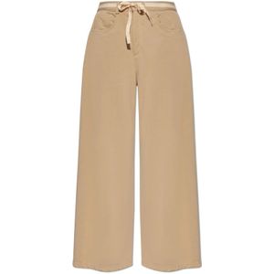 MM6 Maison Margiela, Katoenen sweatpants Beige, Dames, Maat:S