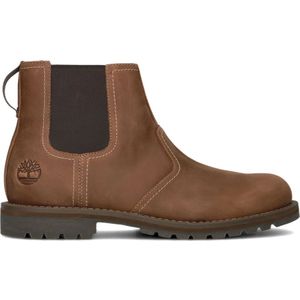 Timberland, Schoenen, Heren, Bruin, 43 EU, Bruine Chelsea Boot Larchmont Mid