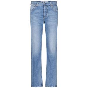 Replay, Jeans, Dames, Blauw, W25 L32, High-Waist Straight Leg Jeans voor dames