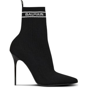 Balmain, Schoenen, Dames, Zwart, 40 EU, Skye Enkellaarzen