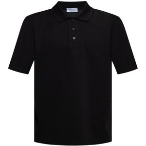 Salvatore Ferragamo, Polo shirt met logo Zwart, Heren, Maat:L