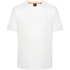Hugo Boss, Tops, Heren, Wit, 2Xl, Katoen, T-Shirts
