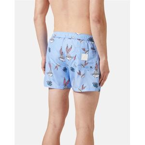 Iceberg, Badkleding, Heren, Blauw, XL, Polyester, Logo Cartoon Zwemshorts