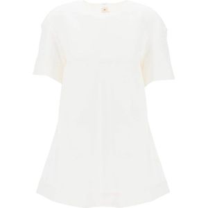 Marni, Blouses & Shirts, Dames, Wit, S, Elegante Zwarte Jurk voor Vrouwen