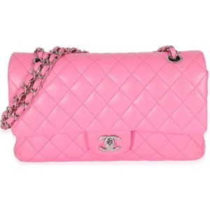 Chanel Vintage, Pre-owned, Dames, Roze, ONE Size, Leer, Pre-owned Leather chanel-bags